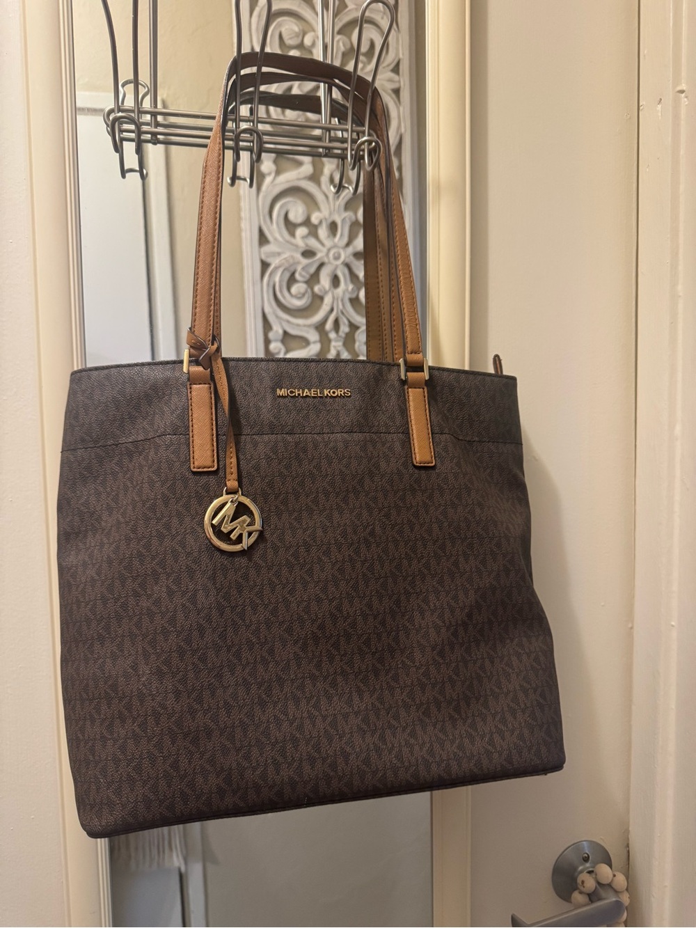 Michael Kors Brown Logo Tote